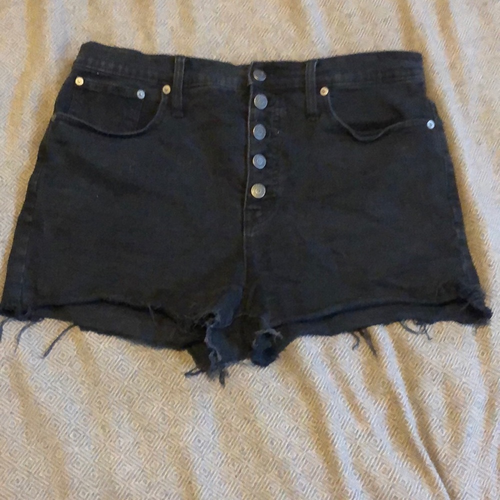 Button fly shorts